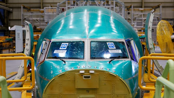 Boeing 737 MAX production Everett